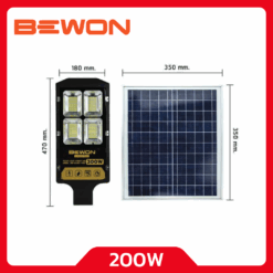BEWON โคมไฟถนนโซล่าเซลล์ LED 200W 1