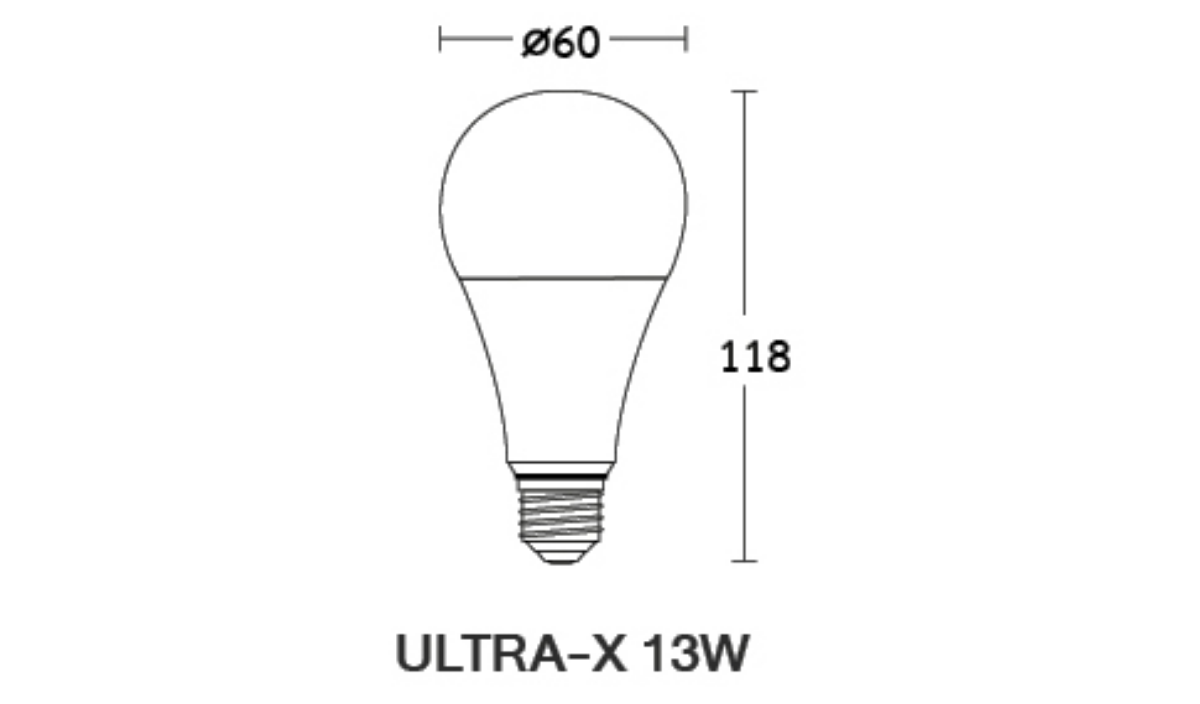 DI BEC หลอด LED BULB 13W ULTRA-X