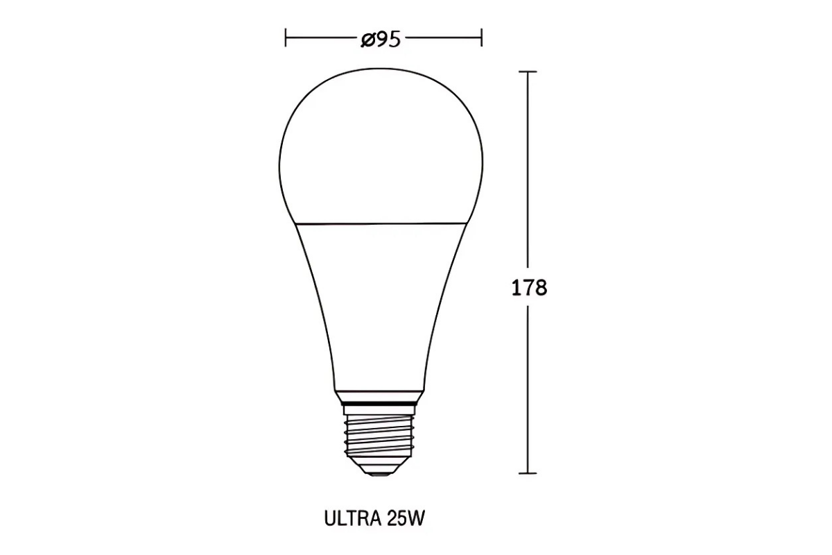 DI BEC หลอด LED BULB 25W ULTRA