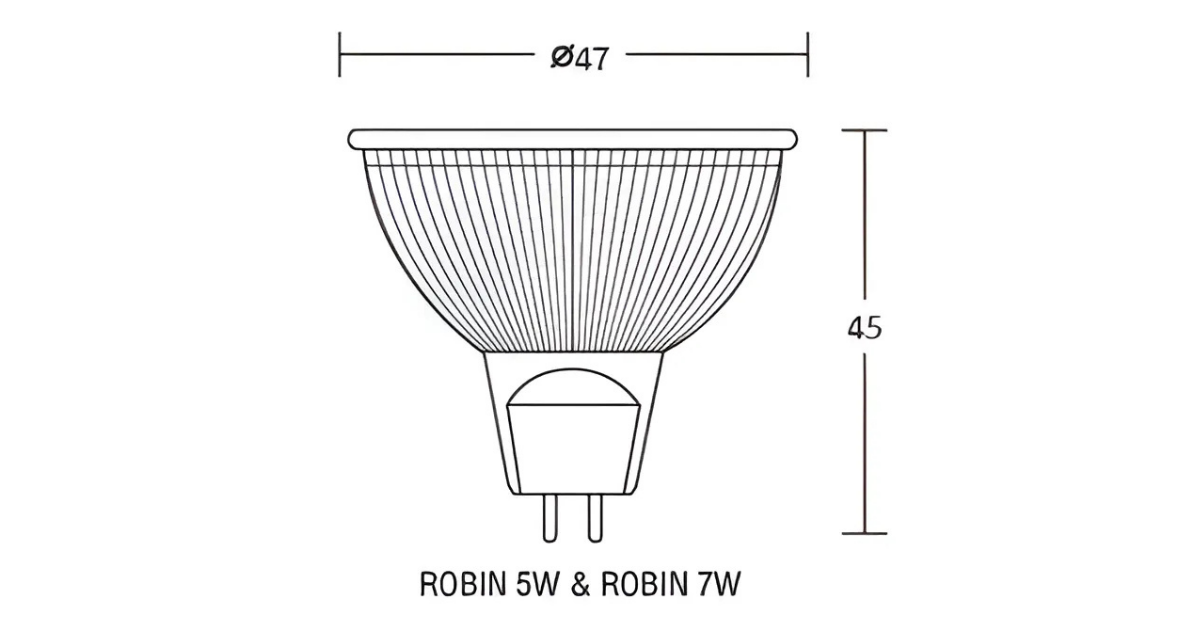 DI BEC หลอด LED MR16 7W ROBIN