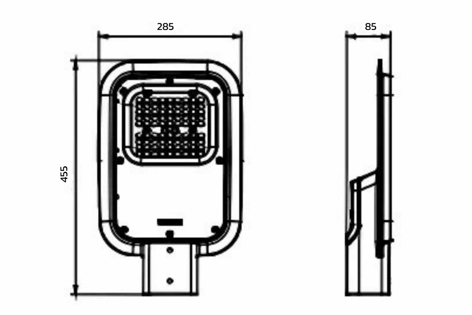 PHILIPS โคมไฟถนน LED 100W BRP131 LED125 | Nine Lighting