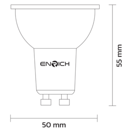 DI-ENRICH หลอดไฟ LED MR16 7W TULIP