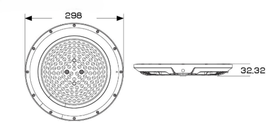 DI-NEOX โคมไฮเบย์ UFO แซทเทิร์น 150W