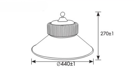 DI-NEOX ไฮเบย์ convex lens 100W