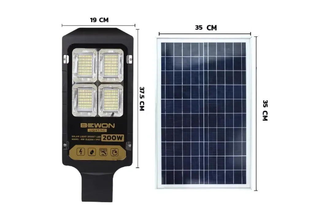 DI-โคมไฟสปอร์ตไลท์โซล่า-bewon 200w