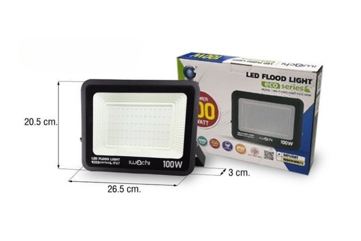 ID IWACHI สปอร์ตไลท์ LED 100W รุ่น ECO