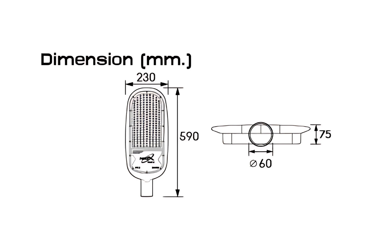 NEOX Streetlight LED METRO 200W 6500K