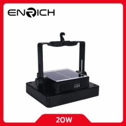 Alternative view of สปอร์ตไลท์โซล่าเซลล์ LED 20W ENRICH SPONGE สีดำพาสเทล(สำหรับพกพา)