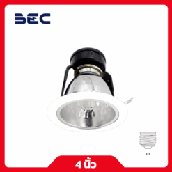 BEC โคมดาวน์ไลท์ชนิดฝังฝ้าหน้ากลม 4 นิ้ว HDL4 สีขาว