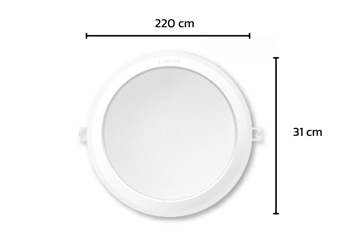 DI LAMPTAN ดาวน์ไลท์ LED ANTI GLARE EMIT 25W หน้ากลม Circle