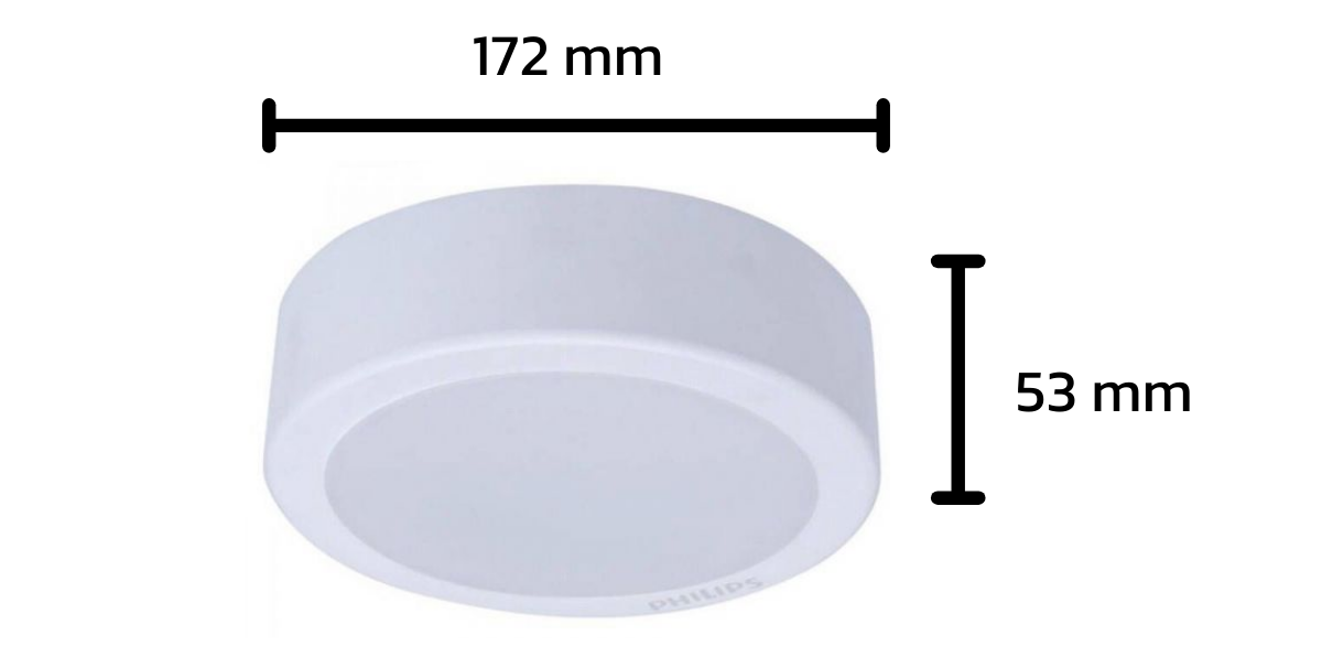 DI PHILIPS โคมดาวน์ไลท์ LED 17W Meson ติดลอยหน้ากลม 6นิ้ว