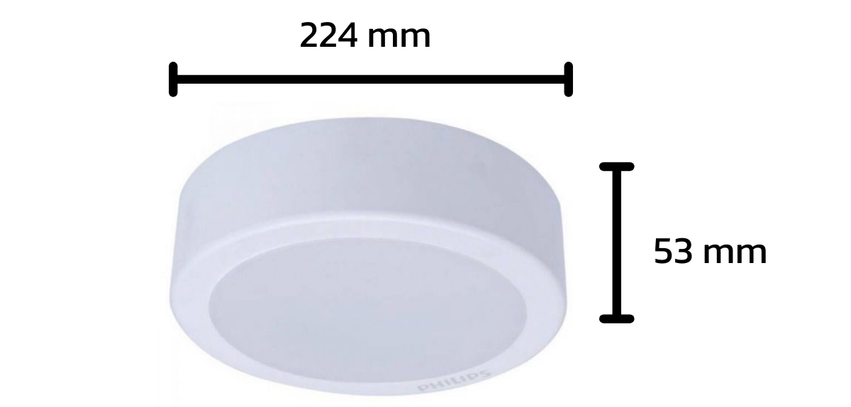 DI PHILIPS โคมดาวน์ไลท์ LED 24W Meson ติดลอยหน้ากลม 8นิ้ว