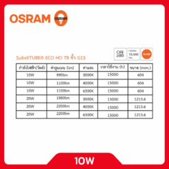 Alternative view of OSRAM หลอดไฟ LED Tube T8 10W รุ่น ECO HO EM