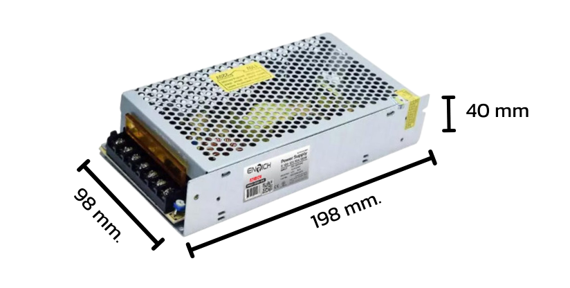 ขนาด ENRICH สวิทชิ่ง พาวเวอร์ซัพพลาย12V 15A 180W