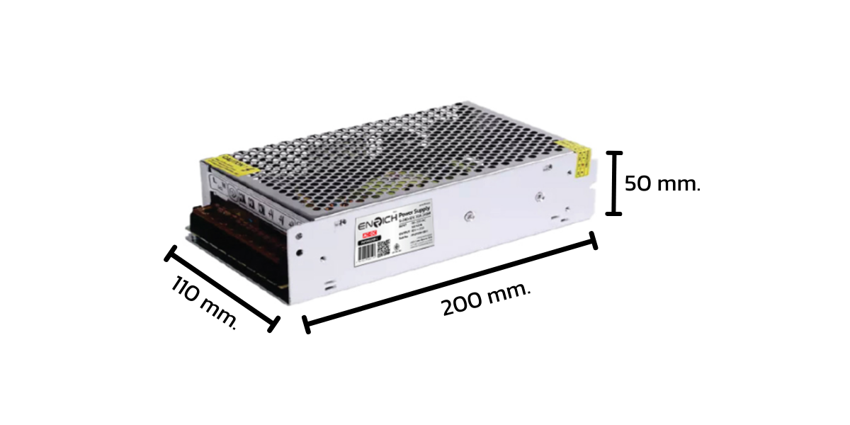 ขนาด ENRICH สวิทชิ่ง พาวเวอร์ซัพพลาย12V 20A 240W
