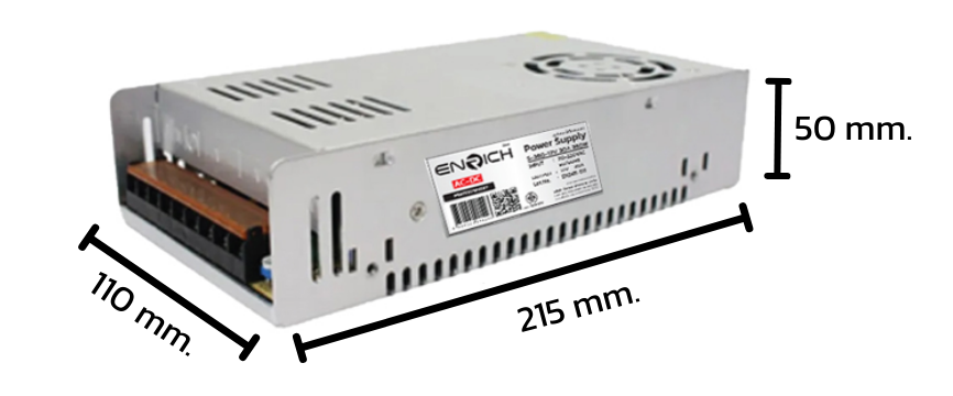 ขนาด ENRICH สวิทชิ่ง พาวเวอร์ซัพพลาย12V 30A 360W