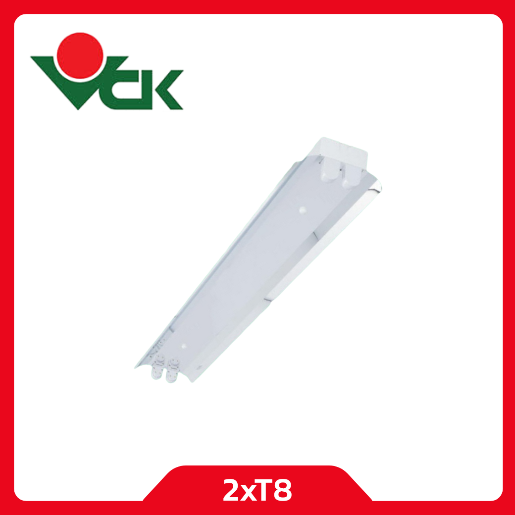 VCK โคมโรงงานสะท้อนเงา 2xT8 LED Aura รุ่น I